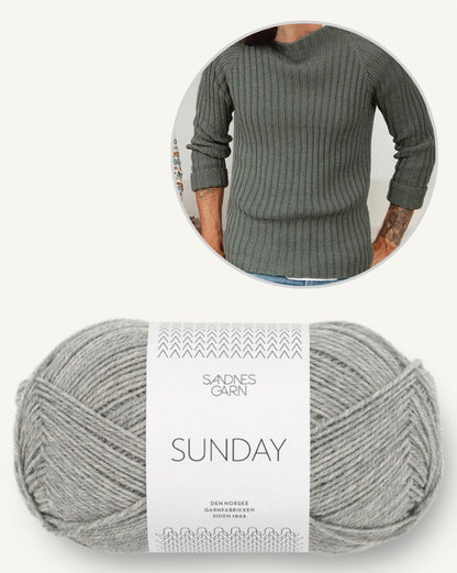 Peters Seemannspullover | im Rippenmuster aus Sunday von Sandnes Garn