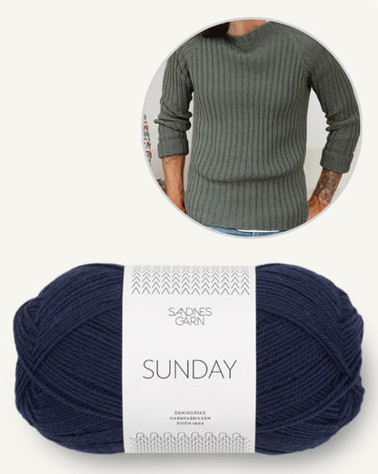Peters Seemannspullover | im Rippenmuster aus Sunday von Sandnes Garn