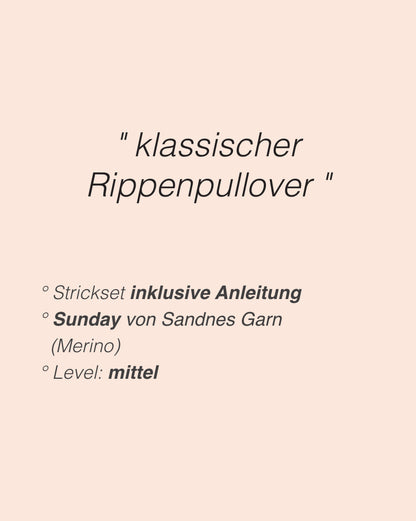 Peters Seemannspullover | im Rippenmuster aus Sunday von Sandnes Garn
