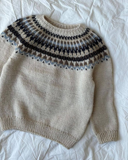 Celeste Sweater | einfacher Norweger mit Peer Gynt von Sandnes Garn