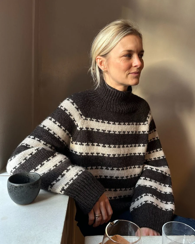 PetiteKnit Key Sweater mit Peer Gynt und Alpakka Folgetrad von Sandnes Garn 1