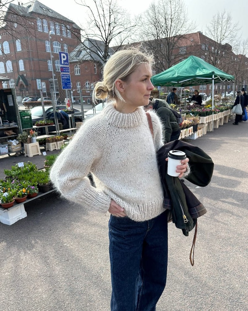 Marble Sweater | super cozy warm made from Kos, Alpakka Ull, Peer Gynt, and Ballerina Chunky by Sandnes