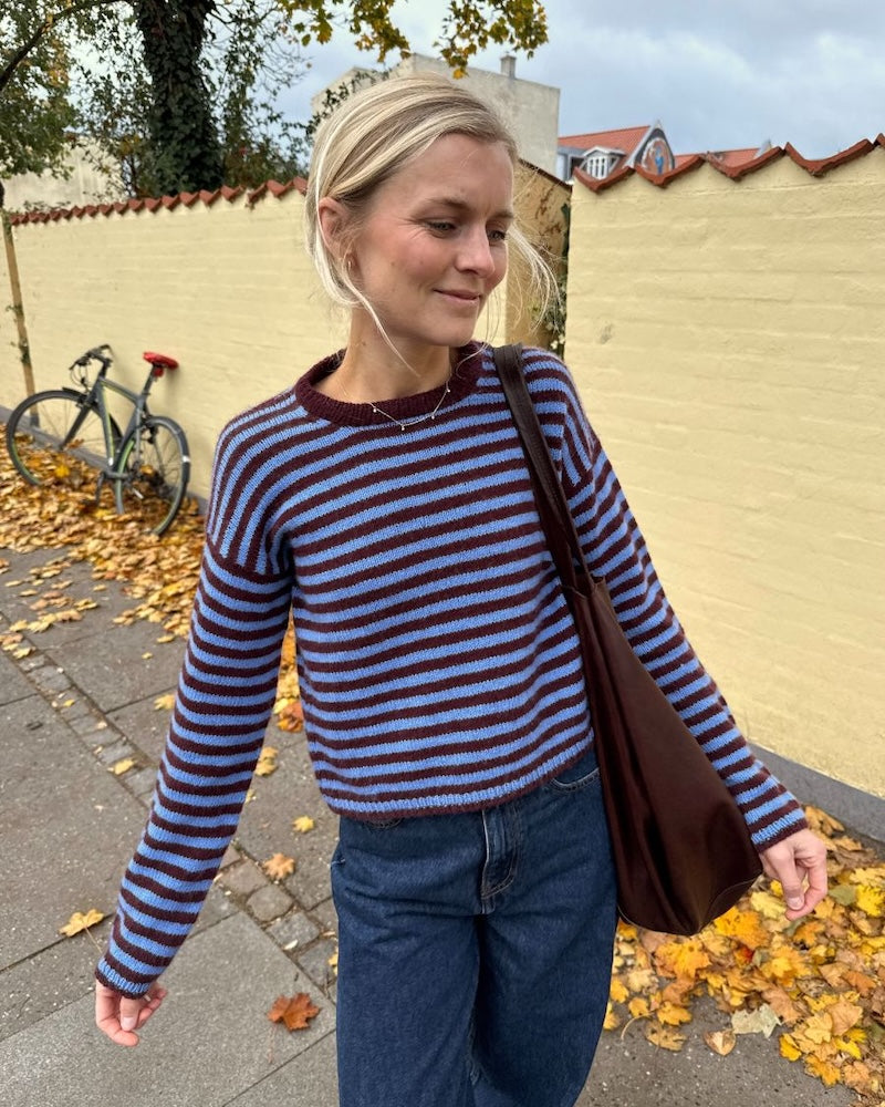 Olga Blouse - Sandnes Edition | luxuriöse Streifen aus Cashmere von Sandnes Garn