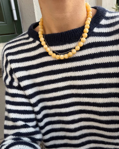 Chemisier Olga | rayures luxueuses en cachemire classique de Cardiff