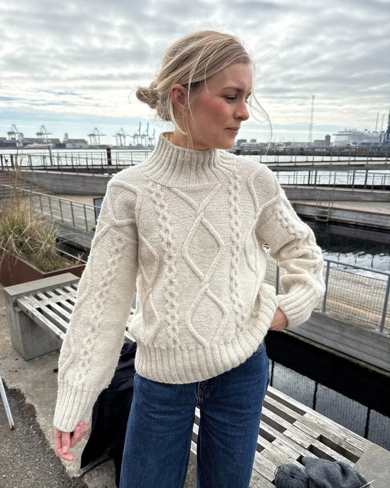 Saga Sweater | Enchanting cable pattern from Atlas by Sandnes Garn