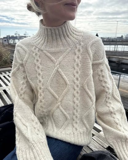 Saga Sweater | Enchanting cable pattern from Atlas by Sandnes Garn