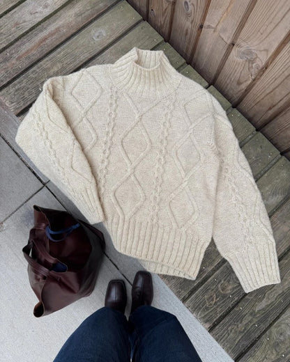 Saga Sweater | Enchanting cable pattern from Atlas by Sandnes Garn