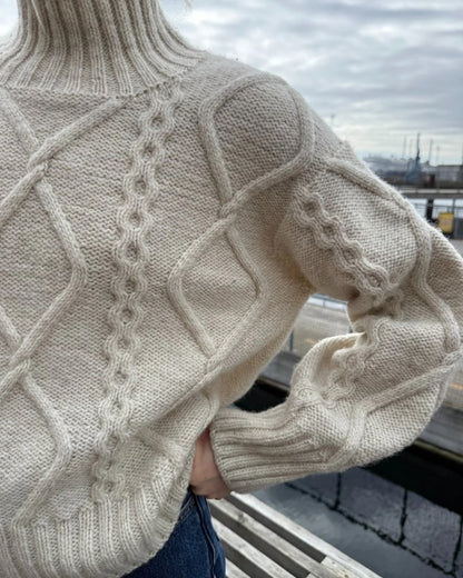 Saga Sweater | Enchanting cable pattern from Atlas by Sandnes Garn