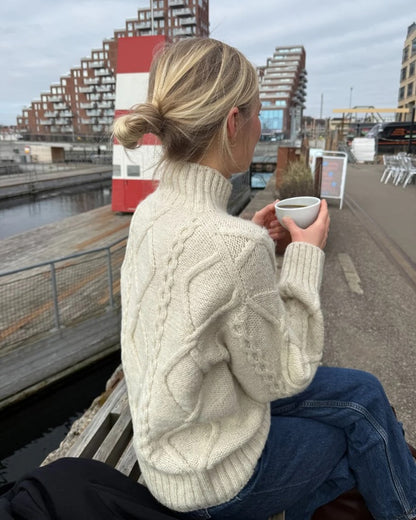 Saga Sweater | Enchanting cable pattern from Atlas by Sandnes Garn