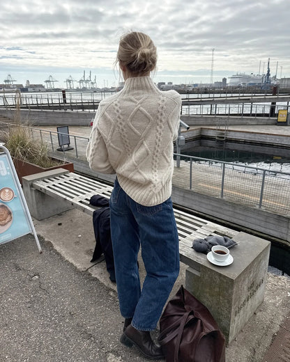 Saga Sweater | Enchanting cable pattern from Atlas by Sandnes Garn