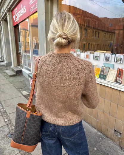 Sunday Sweater | cozy soft sweater with Kos and Tynn Silk Mohair from Sandnes Garn