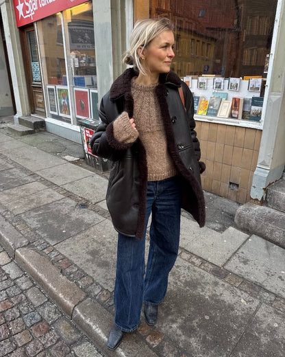 Sunday Sweater | cozy soft sweater with Kos and Tynn Silk Mohair from Sandnes Garn