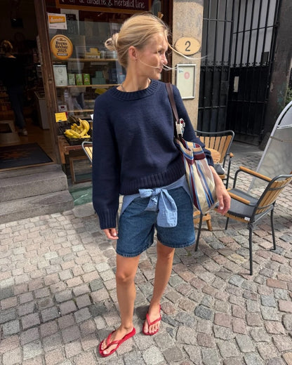 Vega Sweater | klassieke trui van Double Sunday van Sandnes Garn