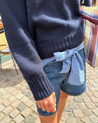 Vega Sweater | klassieke trui van Double Sunday van Sandnes Garn