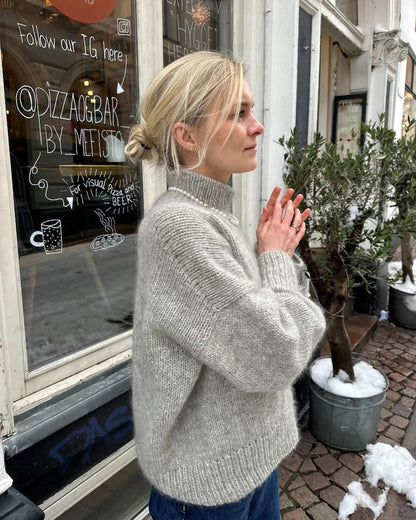 PetiteKnit Weekend Sweater mit Poppy und Tynn Silk Mohair von Sandnes Garn 9
