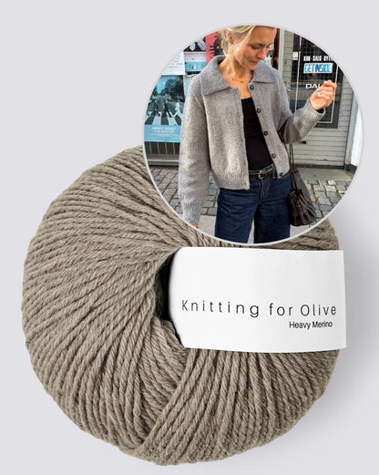 Petra Jacket | eleganta silta jaka no Heavy Merino dzijas, zīmols Knitting for Olive