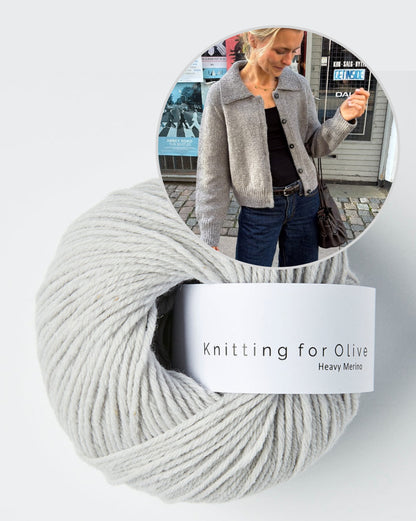 Petra Jacket | eleganta silta jaka no Heavy Merino dzijas, zīmols Knitting for Olive