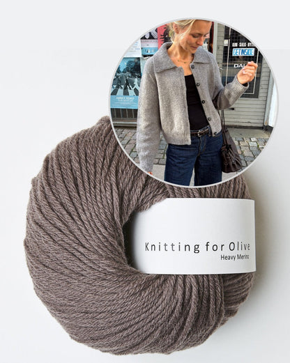 Petra Jacket | eleganta silta jaka no Heavy Merino dzijas, zīmols Knitting for Olive