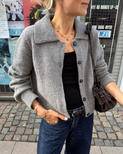 Petra Jacket | eleganta silta jaka no Heavy Merino dzijas, zīmols Knitting for Olive