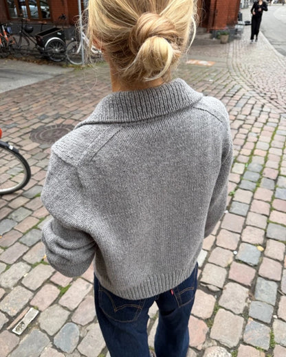 Petra Jacket | eleganta silta jaka no Heavy Merino dzijas, zīmols Knitting for Olive