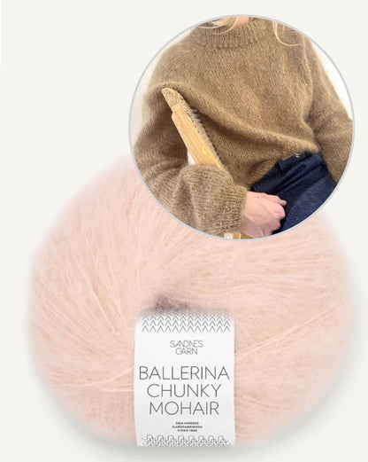 LeKnit Picot Sweater mit Ballerina Chunky Mohair von Sandnes Garn 7