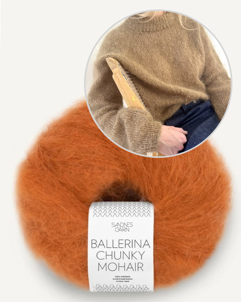 LeKnit Picot Sweater mit Ballerina Chunky Mohair von Sandnes Garn 10