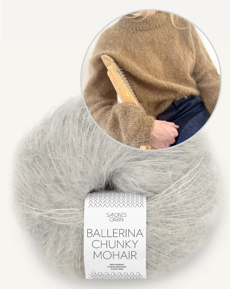 LeKnit Picot Sweater mit Ballerina Chunky Mohair von Sandnes Garn 8