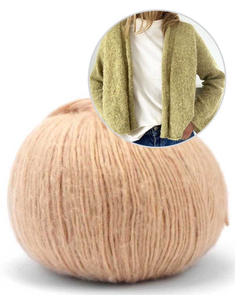 Plain Cardigan light von LeKnit mit Suave von Pascuali 10