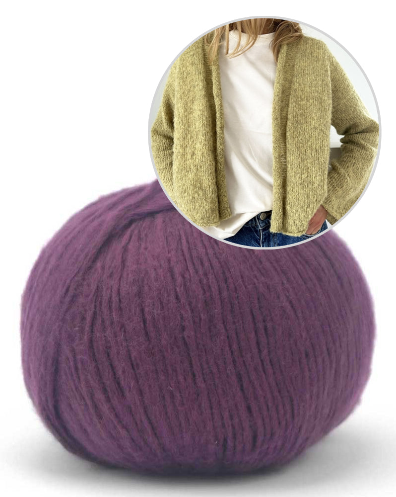 Plain Cardigan light von LeKnit mit Suave von Pascuali 12