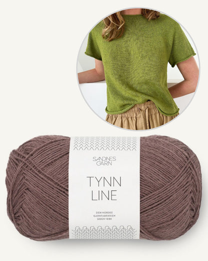 LeKnit Plain Yoke Tee 28 Sandnes Edition mit Tynn Line von Sandnes Garn 11