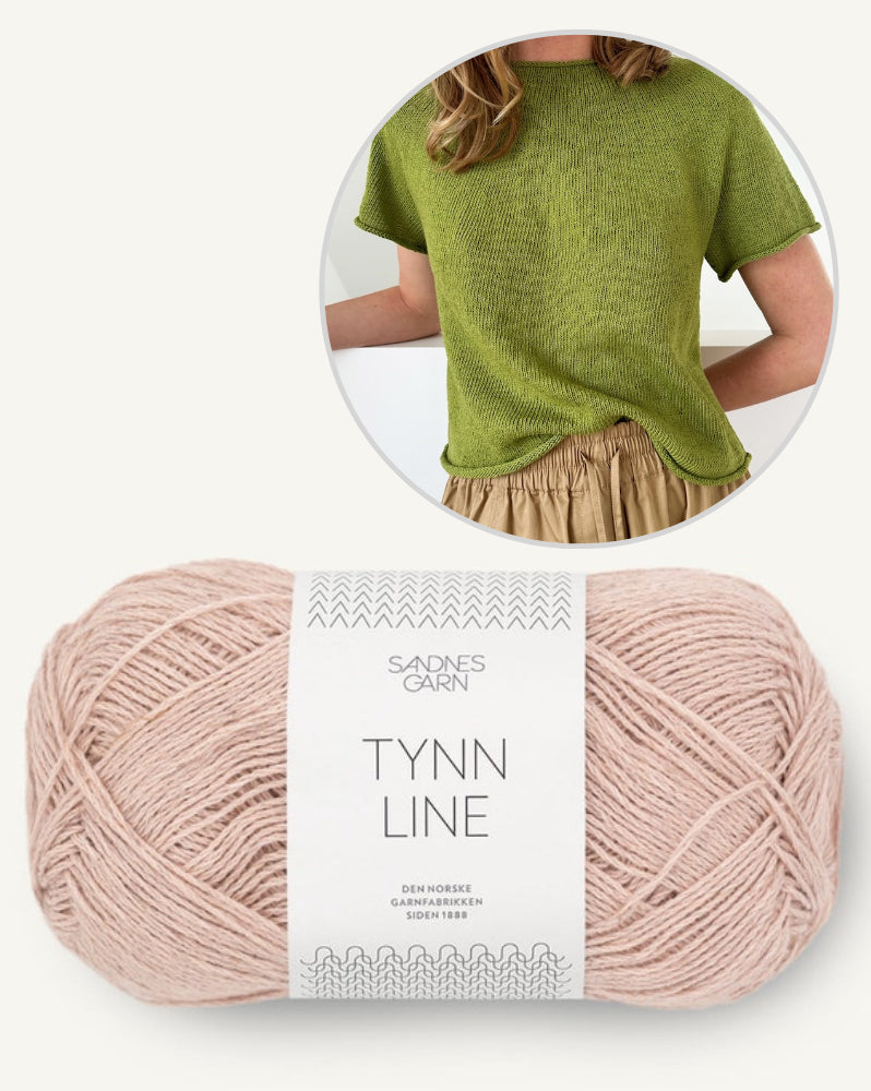 LeKnit Plain Yoke Tee 28 Sandnes Edition mit Tynn Line von Sandnes Garn 10