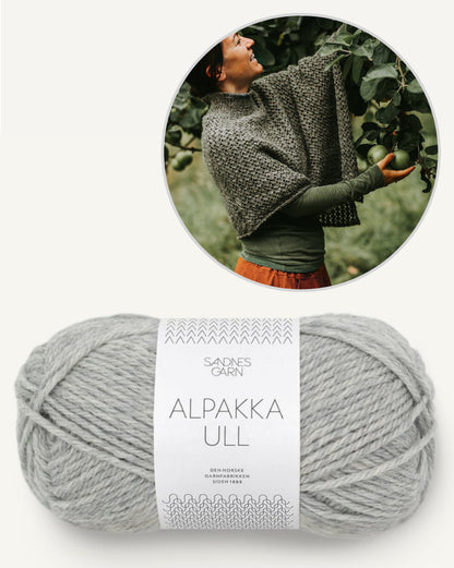 Poncho Akina von Kleinigkeitenliebe mit Alpakka Ull von Sandnes Garn 8
