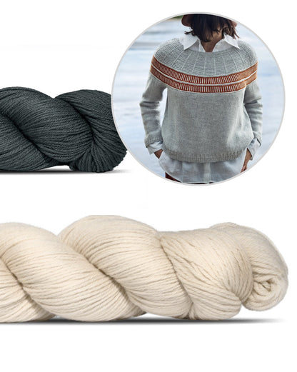Pullover Precious Memory | delicate stripe pattern made from Cheeky Merino Joy by Rosy Green Wool