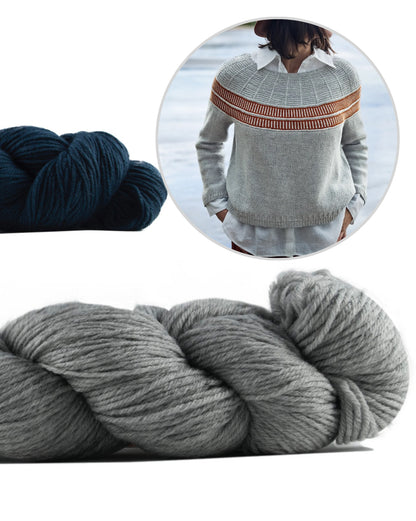 Pullover Precious Memory | delicate stripe pattern made from Cheeky Merino Joy by Rosy Green Wool