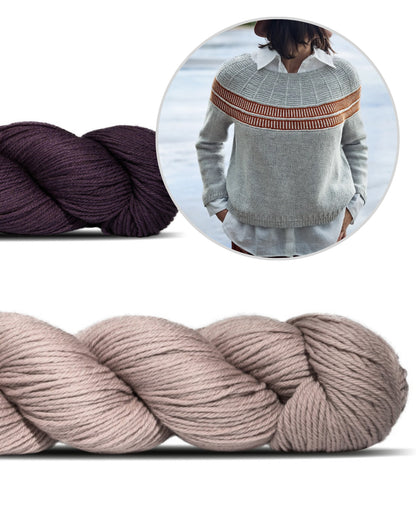 Pullover Precious Memory | delicate stripe pattern made from Cheeky Merino Joy by Rosy Green Wool