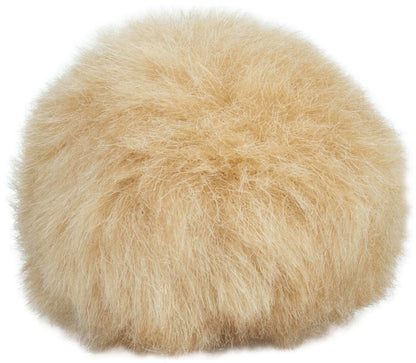 Mini pompon fausse fourrure avec bouton pression 