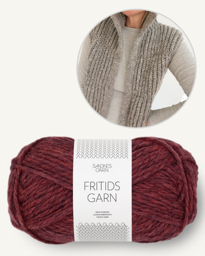 Puffer veste | pūkaina veste no Sandnes Garn Fritidsgarn dzijas