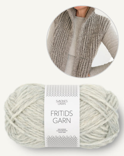 Puffer veste | pūkaina veste no Sandnes Garn Fritidsgarn dzijas