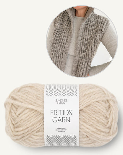 Puffer veste | pūkaina veste no Sandnes Garn Fritidsgarn dzijas