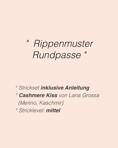 Rundpassenpullover mit Rippenrand aus Cashmere Kiss von Lana Grossa 2