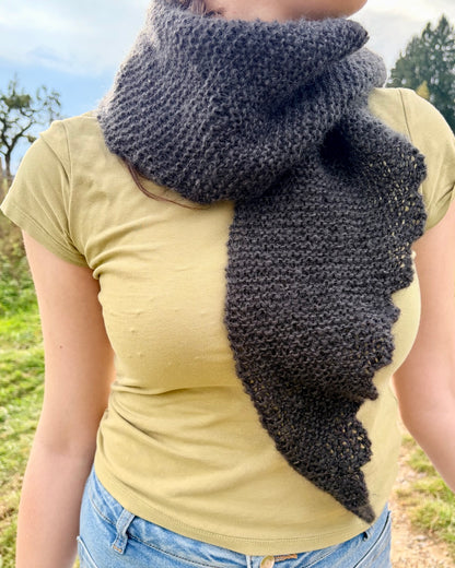 Aamusumut huivi | pehmeä ihanuus Le Gros Silk & Mohair -langasta, Biches & Bûchesilta