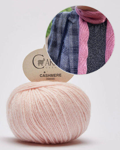 Ragna Shawl | Simple pattern made from Classic Cashmere by Cardiff