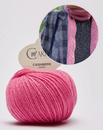 Ragna Shawl | Simple pattern made from Classic Cashmere by Cardiff