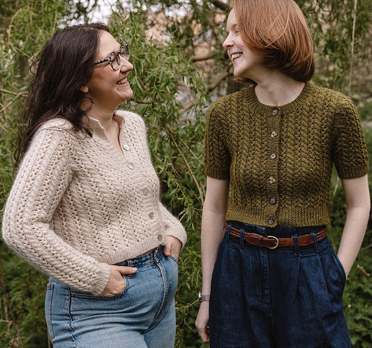 Cathy Cardigan | ravissant motif en dentelle en mérinos et Soft Silk Mohair de Knitting for Olive