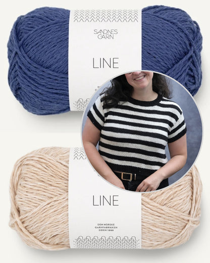 Rebecca Clow Lusk Shirt mit Line von Sandnes Garn 11