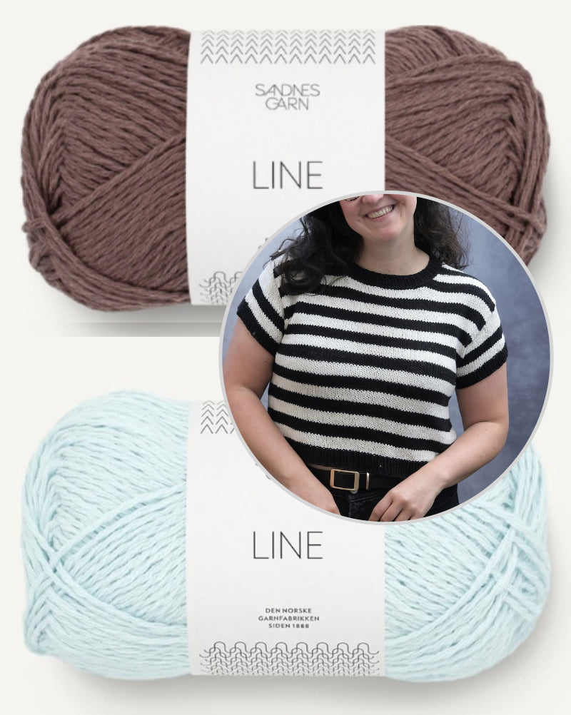 Rebecca Clow Lusk Shirt mit Line von Sandnes Garn 10