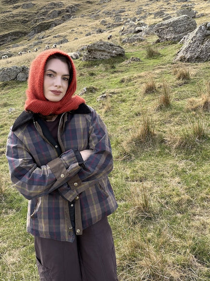 Briar Hood | romantischer Kapuzenschal aus Le Lambswool und Le Petit Silk & Mohair von Biches & Bûches