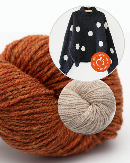 Fri Sweater | Punktepullover mit Semilla Melange von BC Garn