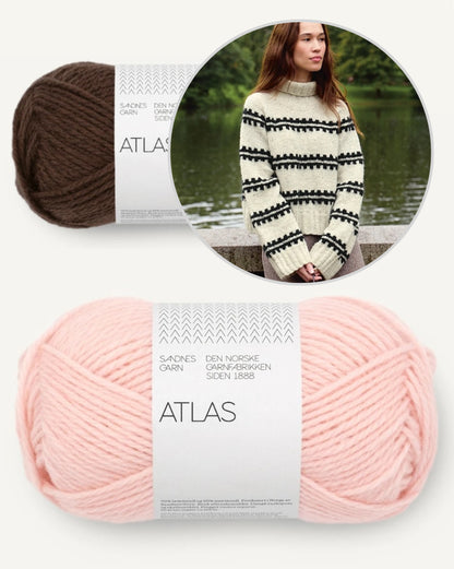 Ridge Sweater | detailed stripes from Atlas by Sandnes Garn