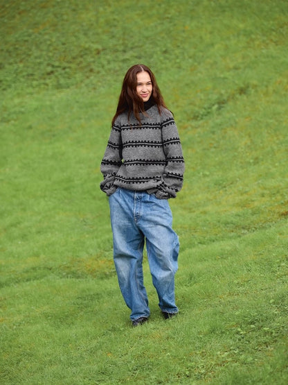 Ridge Sweater Man | Belles rayures d'Atlas de Sandnes Garn